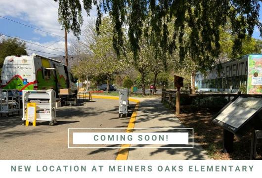 The VCL Mobile Library parked at Meiners Oaks Elementary on Fridays - until the new library is ready