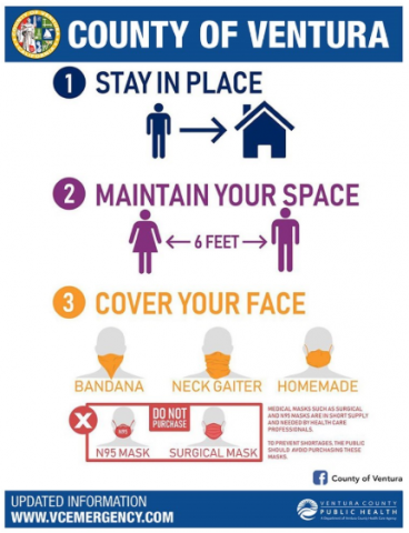 County of Ventura Stay in Place poster