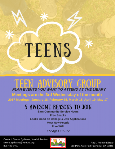 Teen Advisory Group Flyer