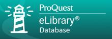 Logo  - eLibrary - ProQuest - ProQuest eLibrary Database in green with lighthouse