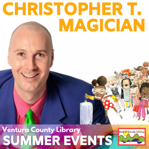 photo of man in suit with hot pink shirt and lime green tie next to illustration of crowd of children