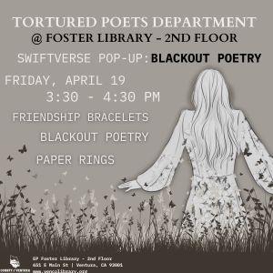 Girl in flowers, blackout poetry